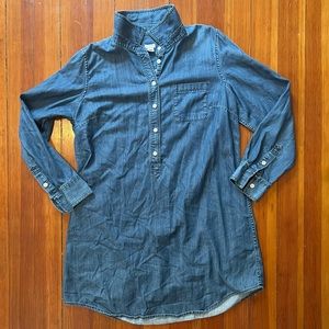 JCrew Chambray Long Sleeve Shirt Dress 💙
